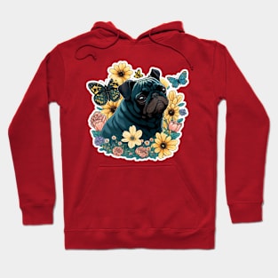 Black Pug Hoodie